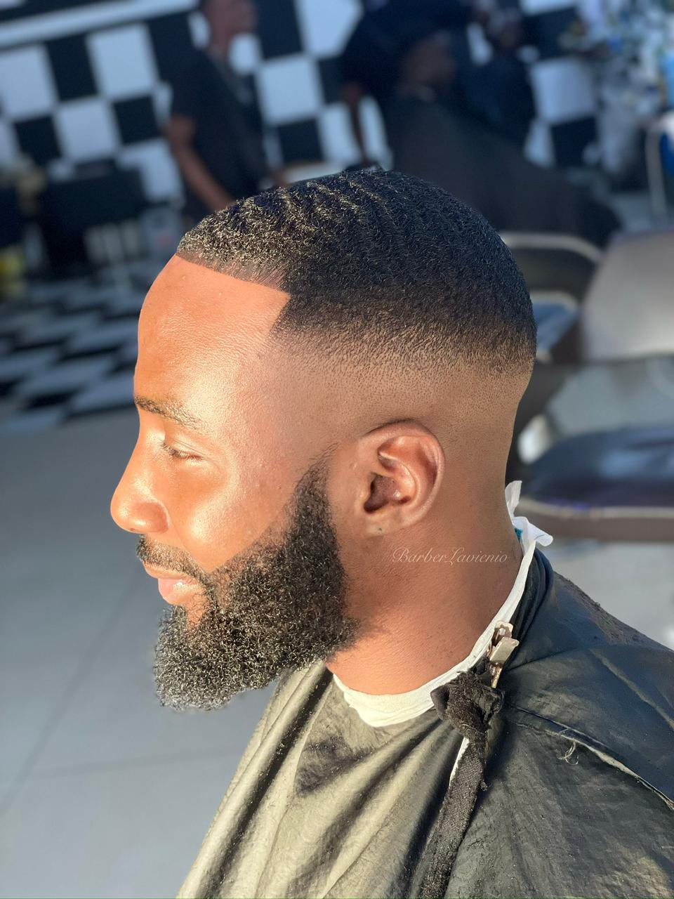 Fade met volle baard